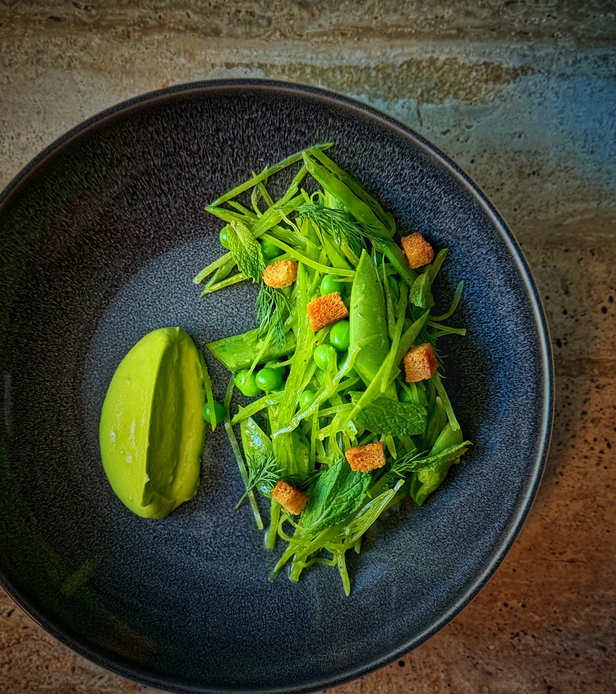 A fresh green seasonal dish